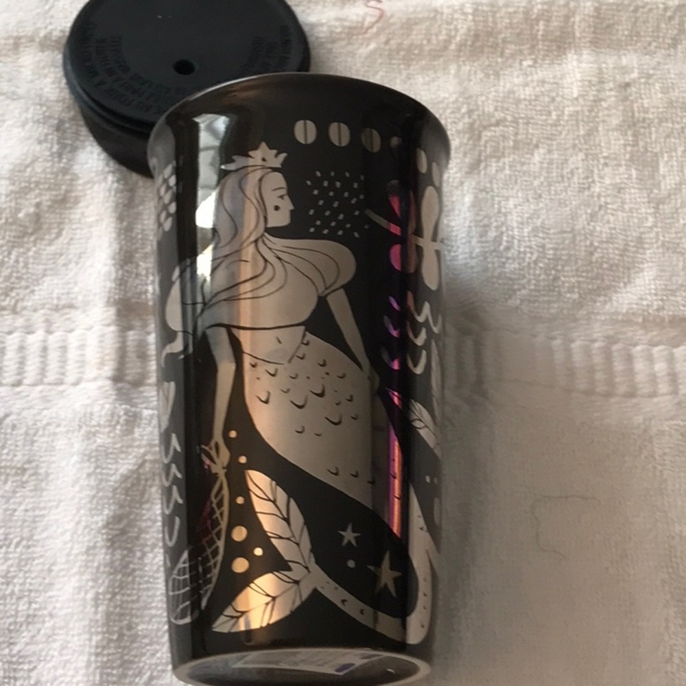 NWT- Starbucks 2017 Anniversary double walled ceramic tumbler. 12 fl oz